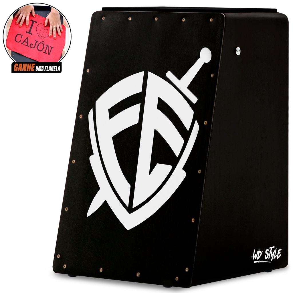 CAJON WD STYLE ELETRICO PRETO | PRETO | FE - KIT (MA). | Shopee Brasil
