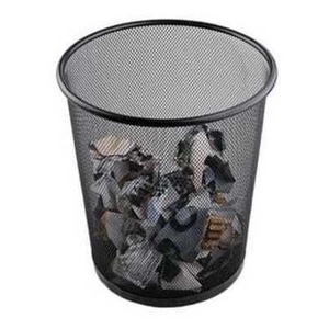 Lixeira Metal 12 Litros Aramada Telada Cesto Casa Escritório