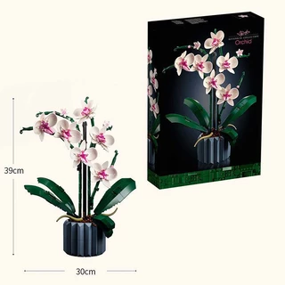 608 Peças Orquídeas Lego Flower 10311 Blocos De Construção De bouquet De Brinquedos Educativos Para Presentes De Férias Decoração De Casas