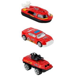 Conjunto Veículos de Bombeiro com 3 Carrinhos - BBR Toys
