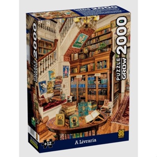 Quebra Cabeça A Livraria 2000 Peças - Grow