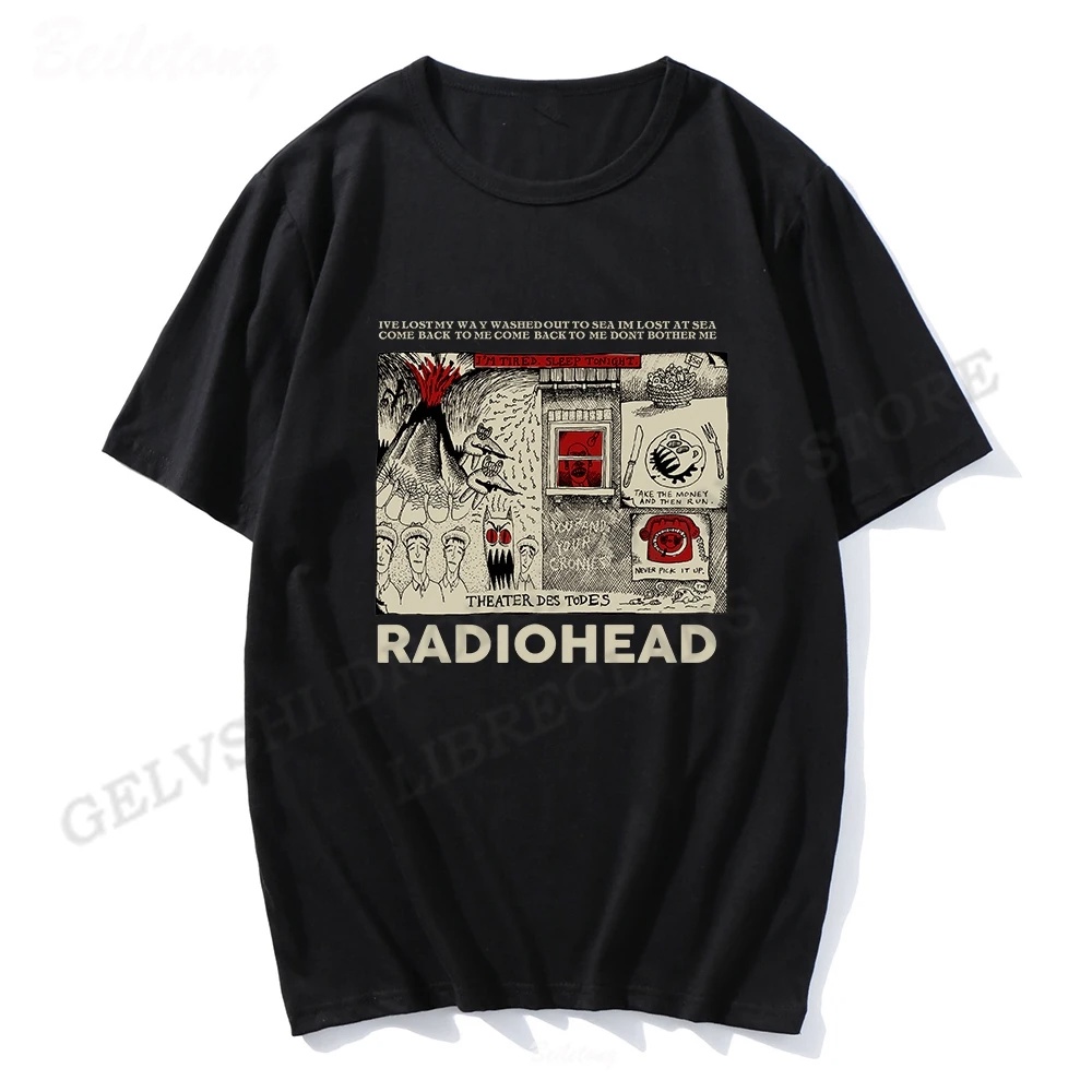 Camiseta Radiohead Vintage Rock Anime Oversize | Shopee Brasil