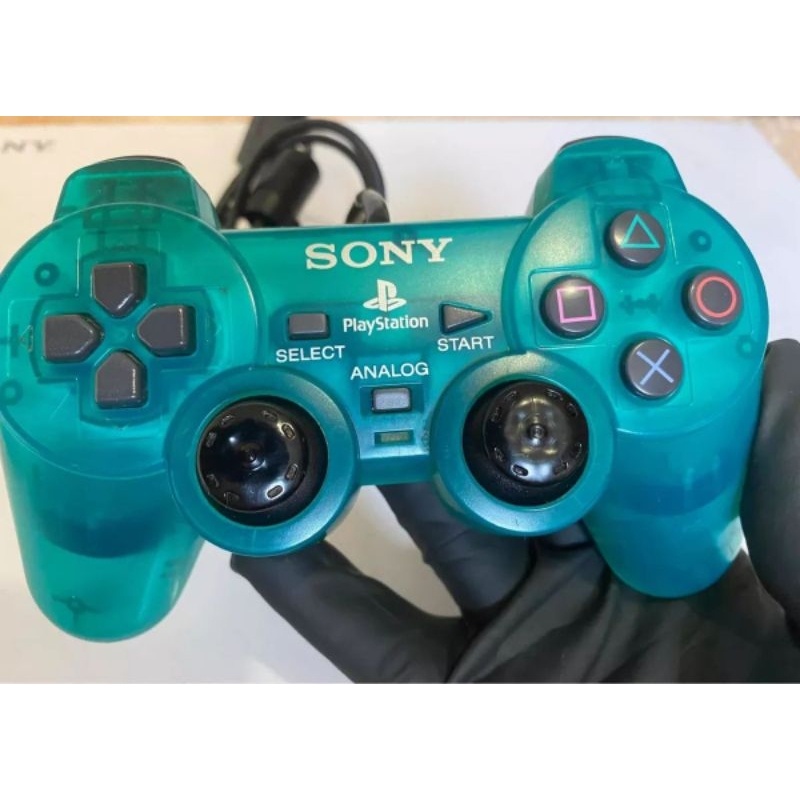 Controle Playstation 2 Original Translúcido aceito ofertas | Shopee Brasil