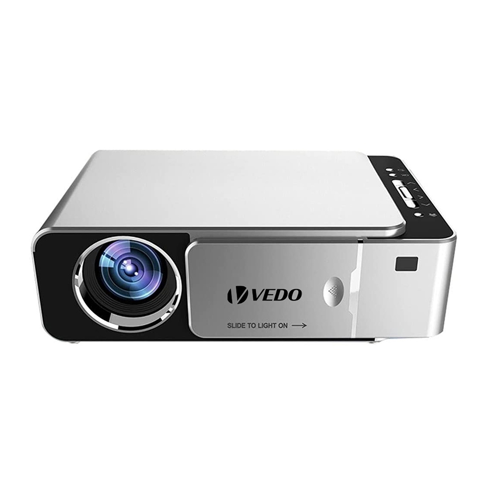 VEDO T6 Projetor 4K 3500 Lumens 1080P Vídeo Full HD LED Projetor VGA USB Beamer Telefone Móvel Espelhamento HD Para Cinema Em Casa
