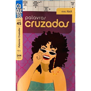 Kit 2 Livros PALAVRAS CRUZADAS Coquetel e Caras 180 Páginas de Passatempo Jogos  PALAVRAS CRUZADAS Palavras Cruzadas Coquetel 82 páginas e Palavras Cruzdas  Editora CARAS 98 páginas