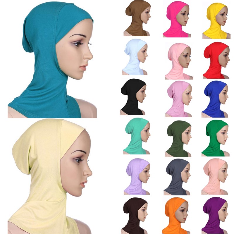 Capa Completa Mulheres Muçulmanas De Algodão Cabeça Islâmica Vestir Chapéu De Lenço Moda