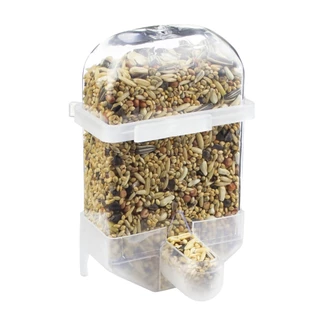 Comedouro Automático Lua Cheia Longo 220ml K15 Kotori Alimentação para Calopsita Agapornis Periquito