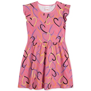 Vestido Primeiros Passos Menina Manga Curta Marisol Play Infantil
