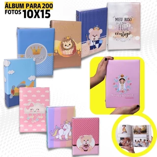 Álbum Fotográfico 200 Fotos 10x15 Adulto Bebê Memo Viagens Familia Fotografia em Oferta na Shopee
