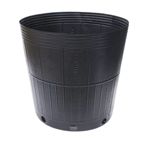 Embalagem Vaso Para Muda 8,5 Litros Plastico Preto 23,6 cm x 24 cm Nutriplan Nutriplast
