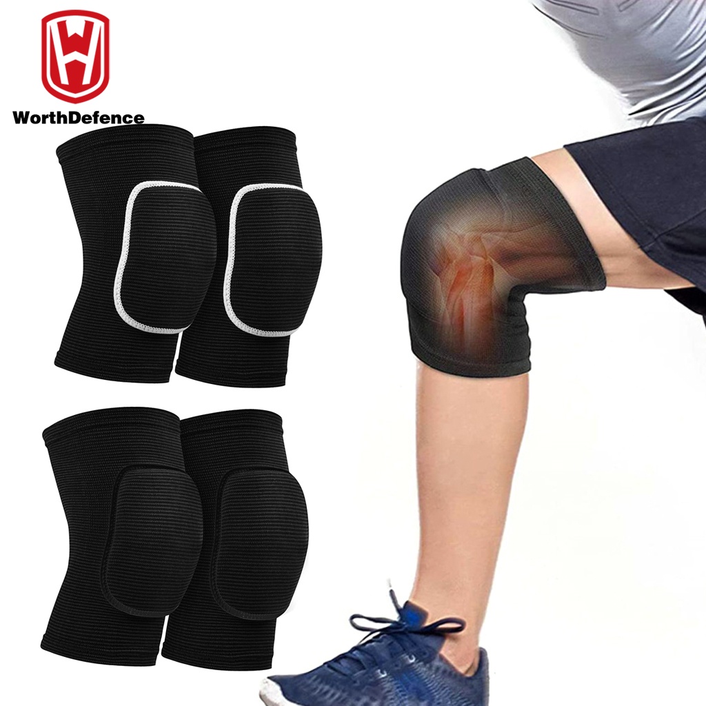 Joelheiras De Dança Worthdefence Para Voleibol Yoga Mulheres Crianças Homens Patella Brace Suporte EVA Joelheira Fitness Protetor Equipamento De Trabalho