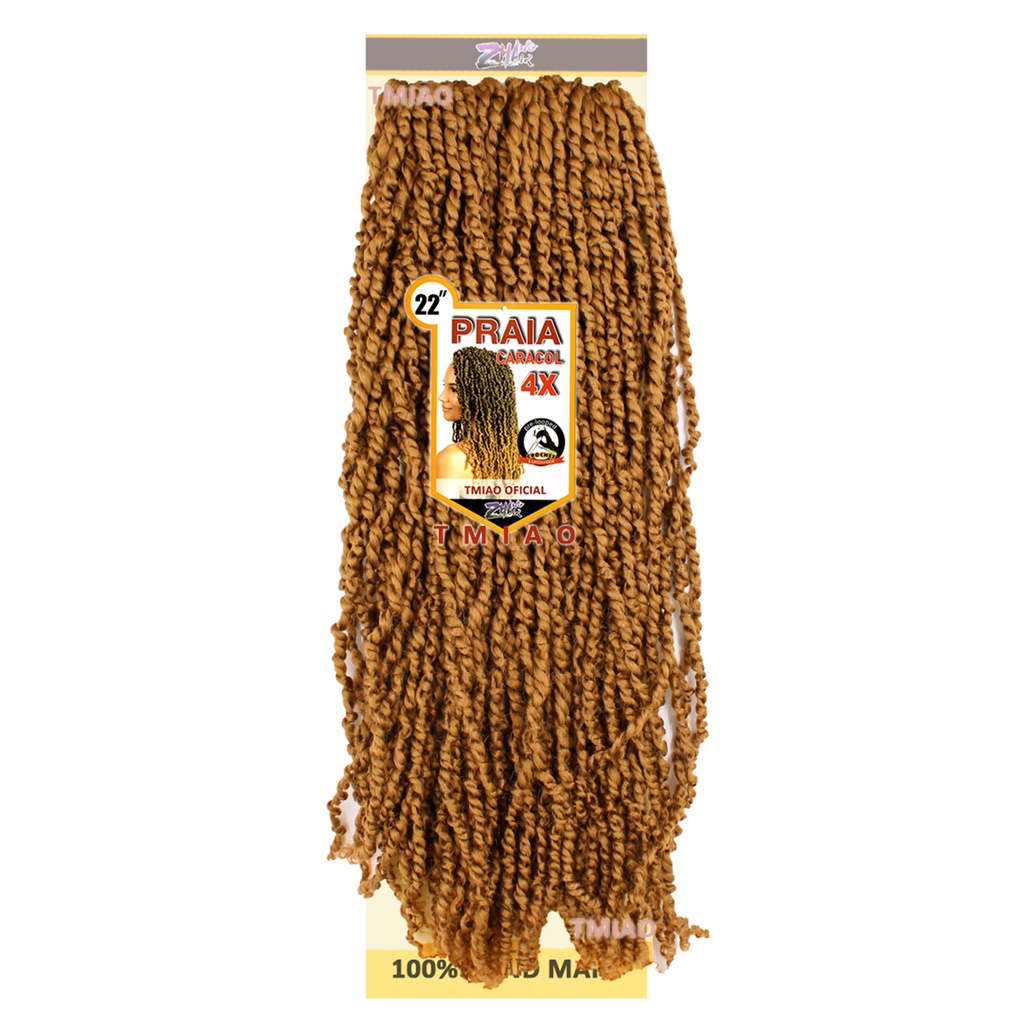 A-LowsT&M Cabelo Praia Caracol 4x Pacotão Twist Crochet 360g fibra premium  27 MEL