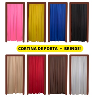 Cortina Para Porta Porta/Balcão 90 X 2.05 Decorativa (1 Folha) Promoção