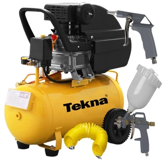 Compressor De Ar 20l 2hp Com Pistola Pintura Mangueira Tekna em Oferta na Shopee