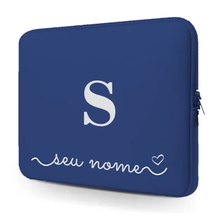 Capa Case Notebook Macbook Ultrabook Neoprene 15.6/14.1/13.3/12.1/11.6/17.3/10.1 - PERSONALIZADA com SEU NOME