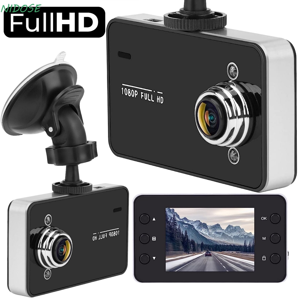 NIDOSE Mini Câmera Dash Cam , Monitor De Estacionamento Gravadora De DVR Para Carros Com Visão Noturna , Durável 1080p Full HD Loop Gravação De Movimento Detector Sensor De Condução De Carro Gravador