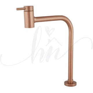 Torneira de Pia para Banheiro Slim Luxo Rose Alta ¼ de Volta