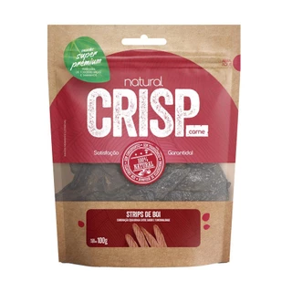 Petisco Natural Crisp Strips de Boi 100g