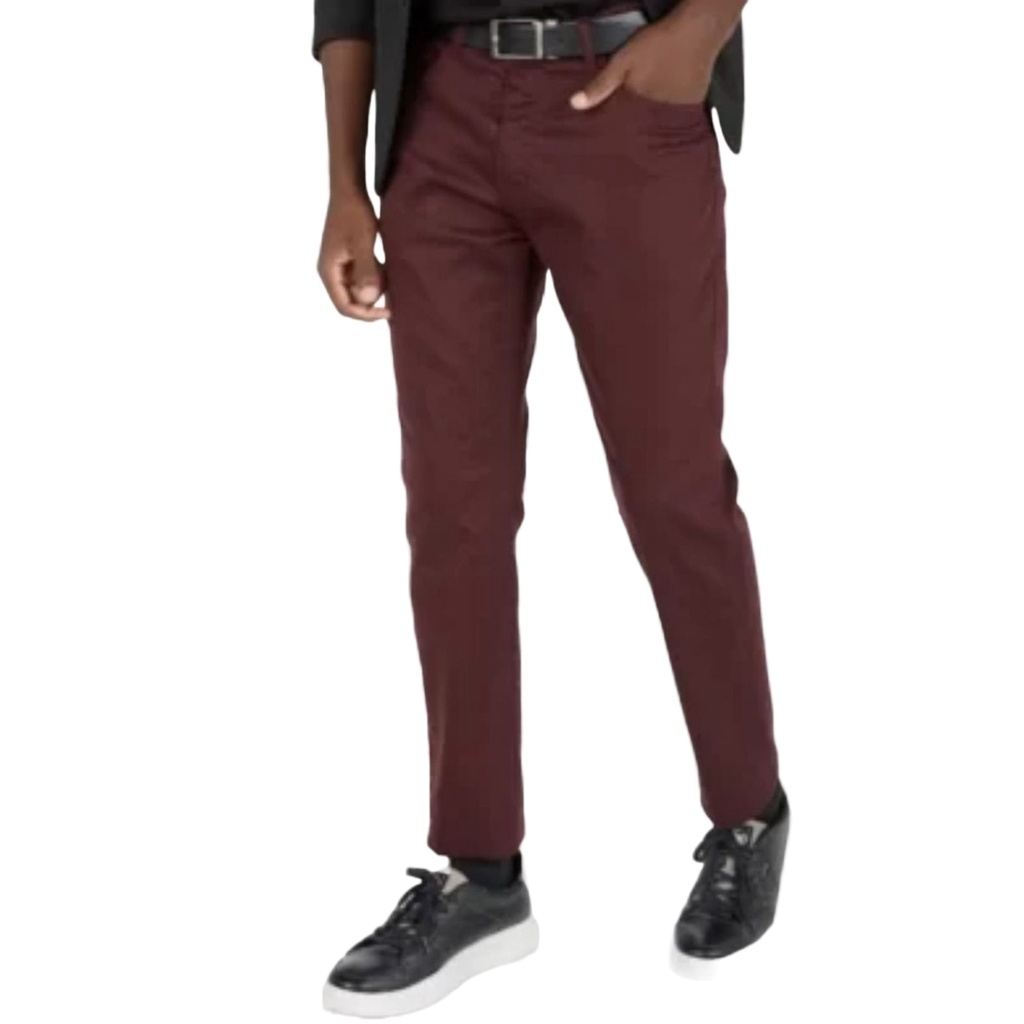 Calça sarja masculina store vinho