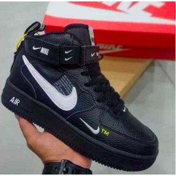 Bota Tênis Nike LV8 Air Force branco preto Lv8 Feminino Masculino Cano Alto  MEGA OFERTA