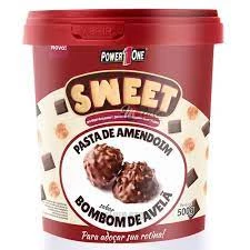 POWER ONE SWEET PASTA DE AMENDOIM 500G BOMBOM DE AVELA