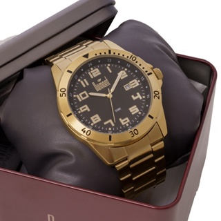 Relógio Masculino Dumont Analógico Dourado Com Calendário DU2115AAV/4P