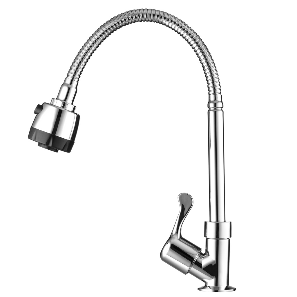 Torneira Para Cozinha Bancada Flexível tubo Preto Conic 2 Jatos 3069 C29