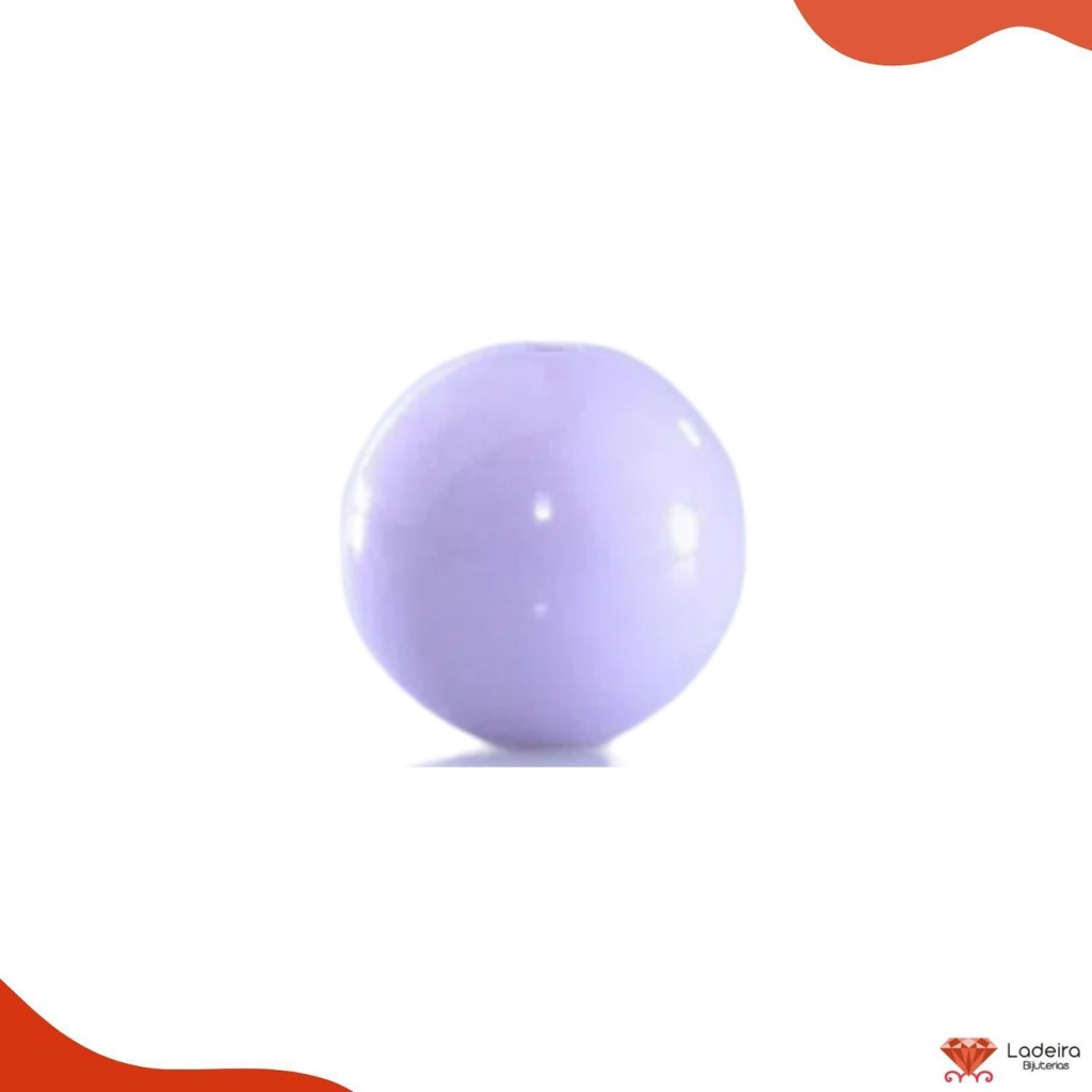 Miçanga Bola Lisa Leitosa 8mm 500 Gramas 1900 Unidades Aprox