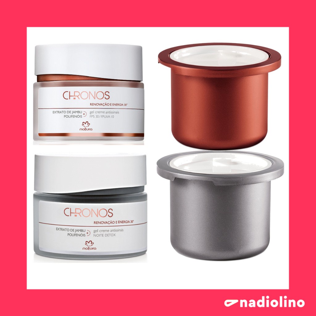 Chronos Gel Creme Antissinais Dia ou Noite Preenchimento Revitalização ...