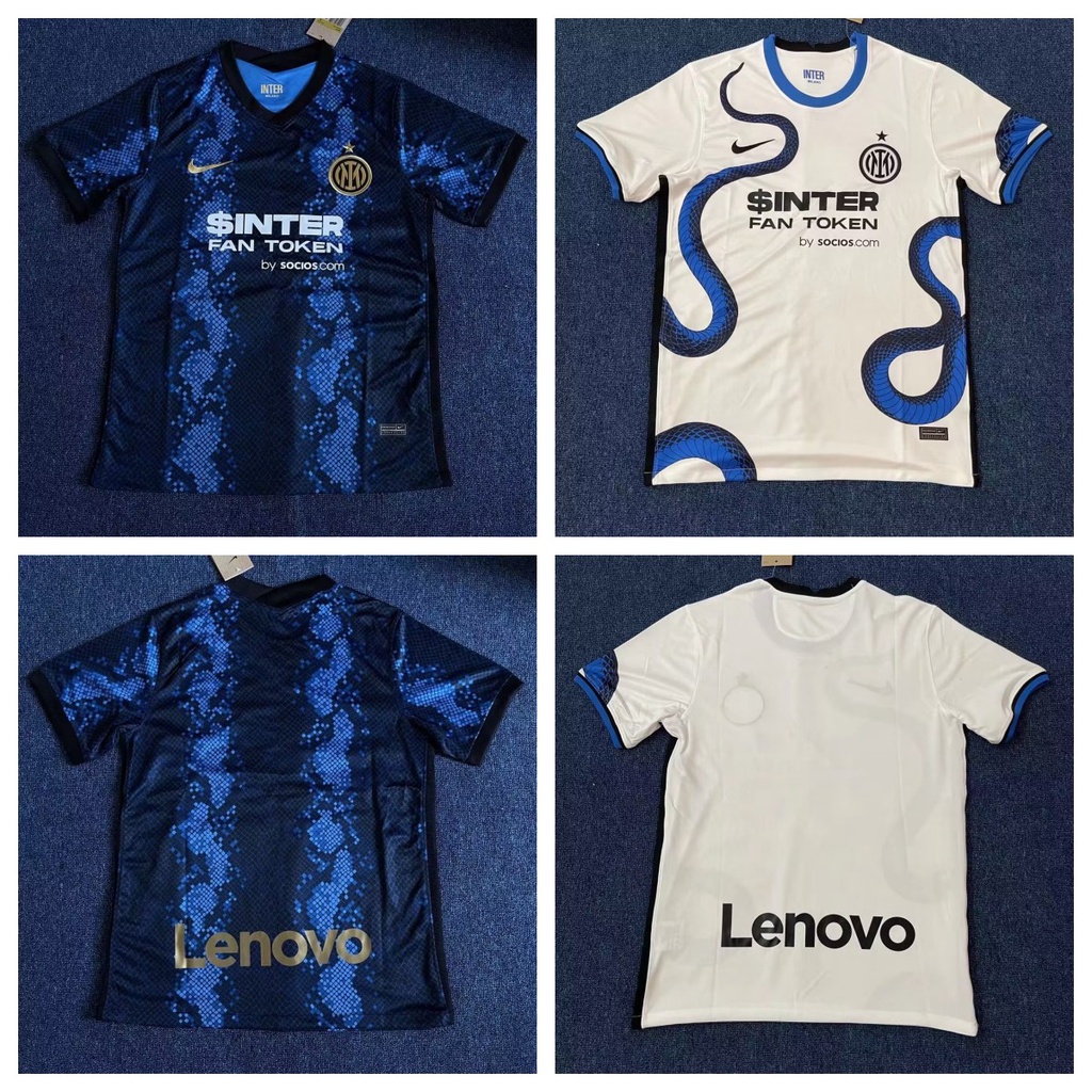 Fãs'2122 Temporada Inter Milan Camiseta De Alta Qualidade Com Mangas Curtas Para Casa E Fora De