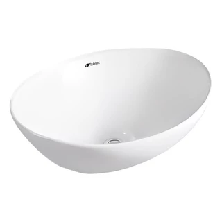 Cuba Banheiro Lavabo Em Louça 41x33 Branca Sobrepor Oval Tubrax - BAB0010