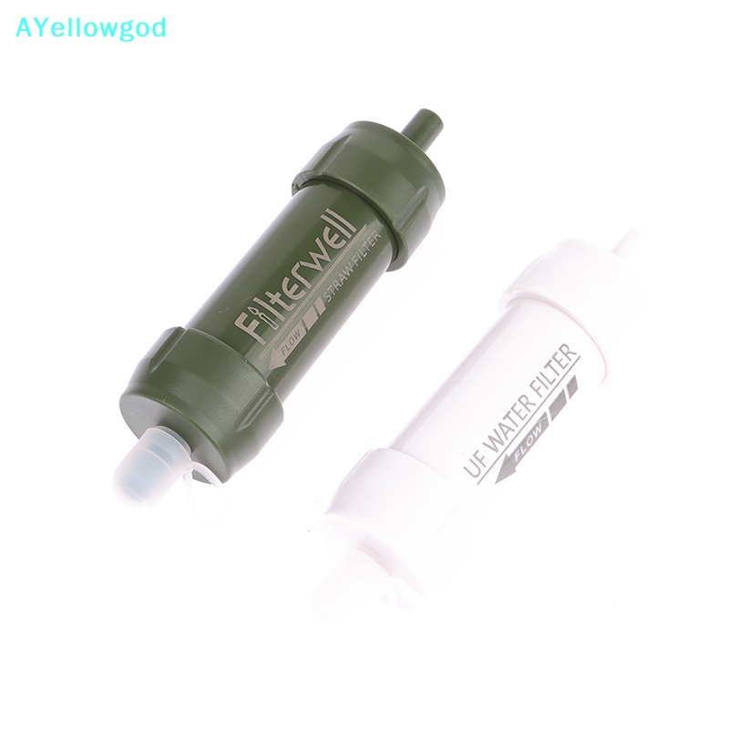 Filtro De Água AYellowgod Purificação De Palha De Acampamento Para Sobrevivência Ou Emergência Supplies .
