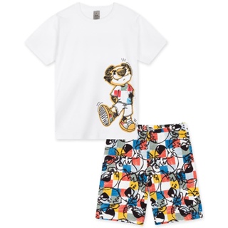 Pijama Infantil Menino Manga Curta Tigor
