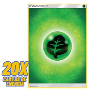 Lote 20 energias Pokemon Original Copag (Energia de Fogo, Água