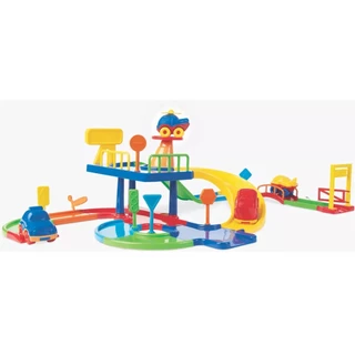 Pista de Carrinhos Super Pista Baby Brinquedo Corrida Infantil Educativo 4 Carrinhos