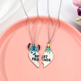 Lilo & Stitch Love Heart Necklace Pingente de Jóias