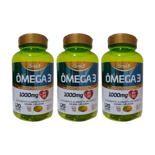 Suplemento Vitaminico Ômega 3 Airela EPA 540mg + DHA 360mg C/120 Caps. - Kit C/3