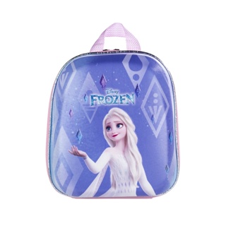 Mochila Infantil Disney Frozen Elsa Azul Lancheira com Alça