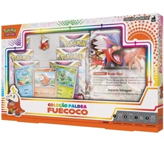 Box Pokémon Coleção Paldea Sprigatito Quaxly Fuecoco 32528 - Copag