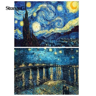 Kits De Pintura Van Gogh Starry Night Diamond , 5D Art Artesanal Full Drill Gift Para Adult 、 Home Decoração (30x40cm/12x16 Polegadas)