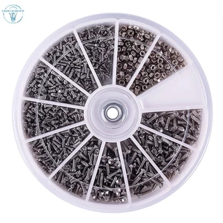 DG 12 Tipos 600Pcs De Kit De Sortimento De Parafusos De Aço Inoxidável M1 M1.2 M1.4 M1.6