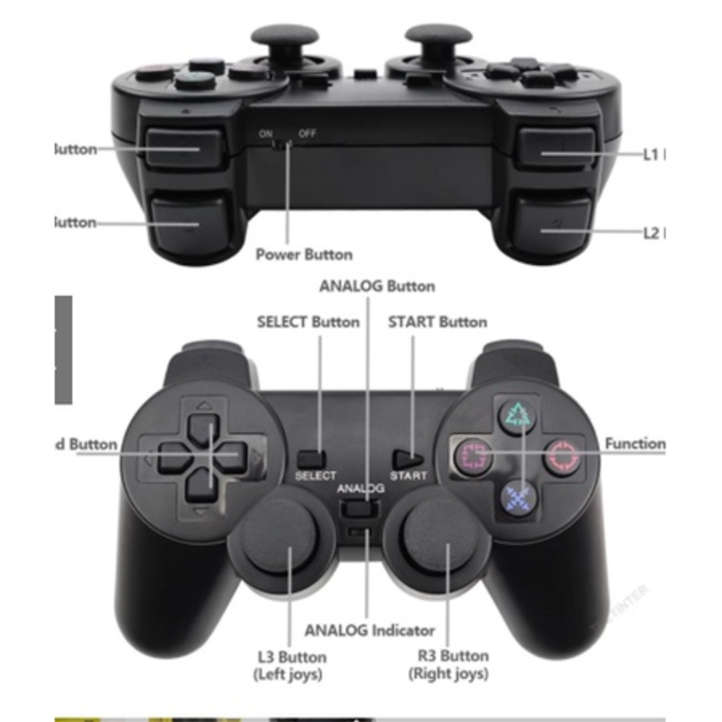 Controle sem Fio Para Ps2 P2 De Video Game | Shopee Brasil