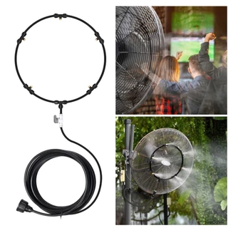 Climatizador Ventilador C/ Nevoa D Agua Kit Resfriamento 8m
