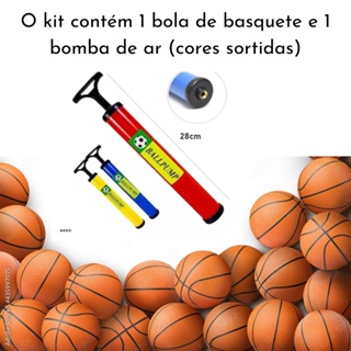 Kit C Bola Basquete Spalding Tf150 + Brinde 1 Bomba De Ar