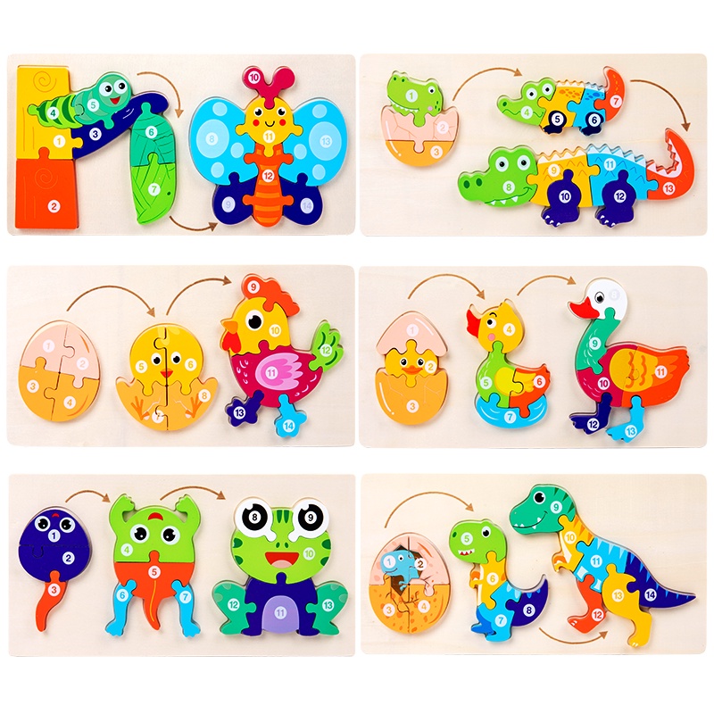 Ear Educação Infantil 3d Quebra-cabeça Tridimensional Bloco de ...
