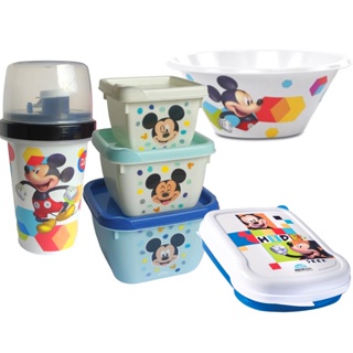 Kit Porta Lanche Escolar Infantil Mickey C/ Garrafinha 320ml