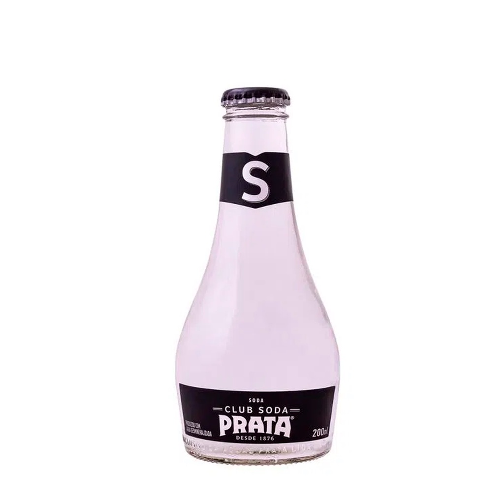 Refrigerante Club Soda Prata Vidro Descartavel 200ml Shopee Brasil