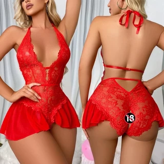 Body Lingerie Sexy Rendada Langerie princesinha com abertura