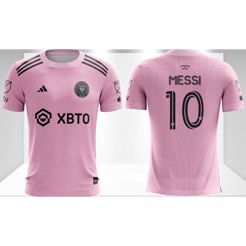 Nova Camisa do Inter Miami Rosa Modelo Novo Messi 10 . | Shopee Brasil