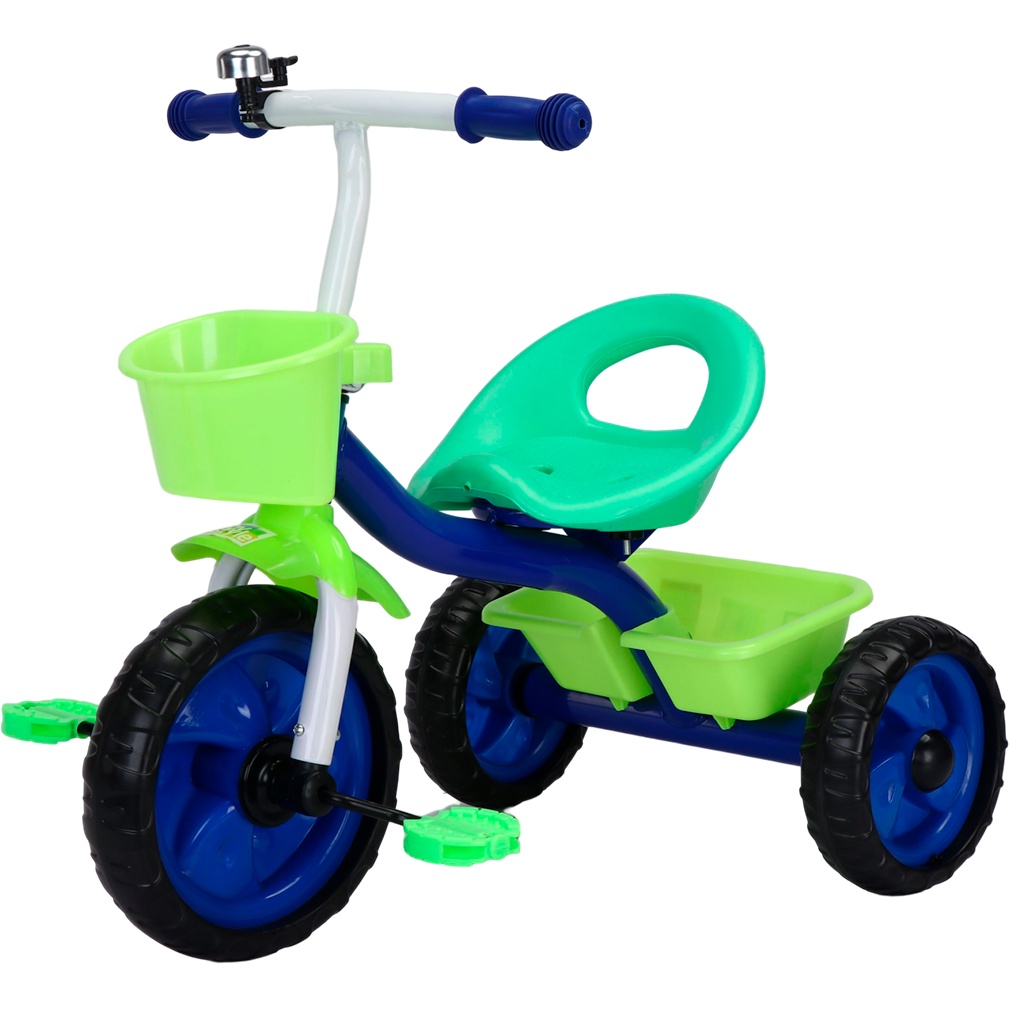 Zippy Toys Triciclo Infantil, Feito de Plástico e Aço Carbono. Possui  Cestas de Armazenamento e Campainha Trim Trim. Indicado Para Crianças Até  03
